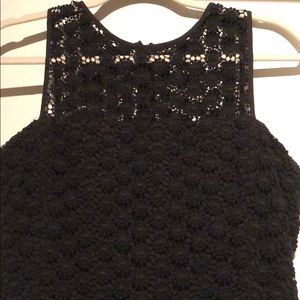 Black Eyelet Cocktail Dress